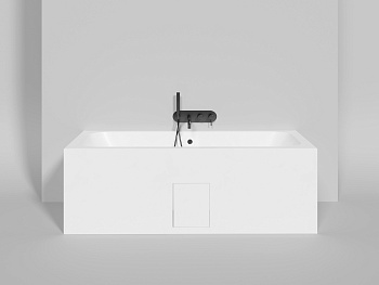 Ванна из литьевго мрамора Salini ORLANDA 103213G 170х75 встраиваемая прямоугольная с ножками